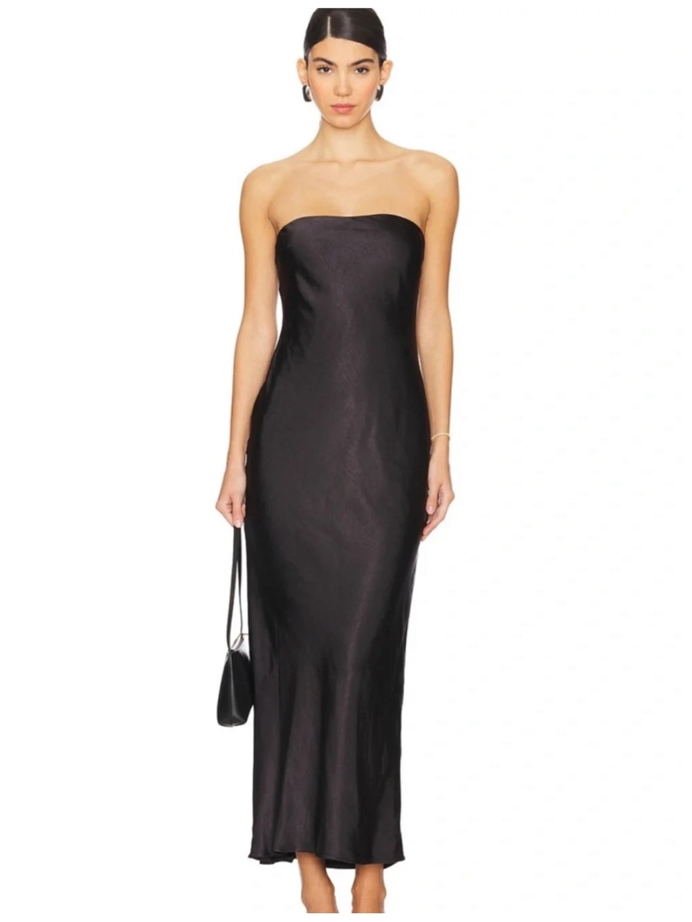 More to Come Black Satin Maxi Dress - SOLD OUT ONLINE, NEW W/TAGS